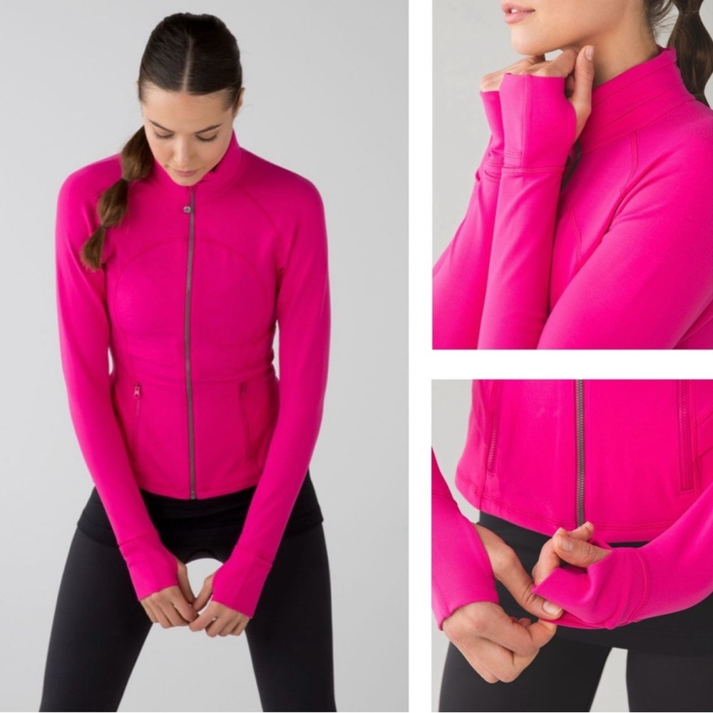 RARE Lululemon Hustle In Your Bustle Jacket in Jewelled Magenta Size 10 - Picture 2 of 16